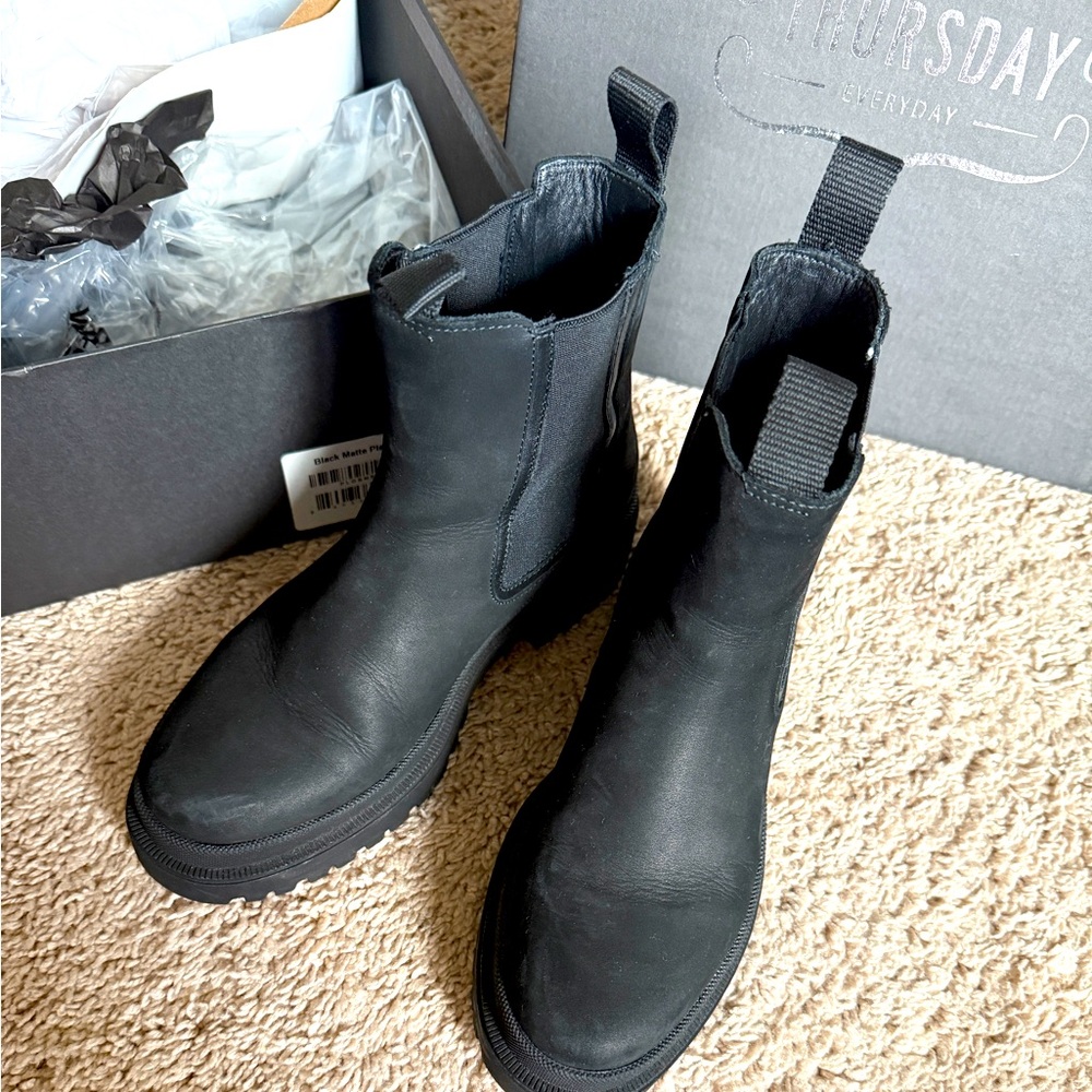 Legend Platform Black Matte Boots - 6.5